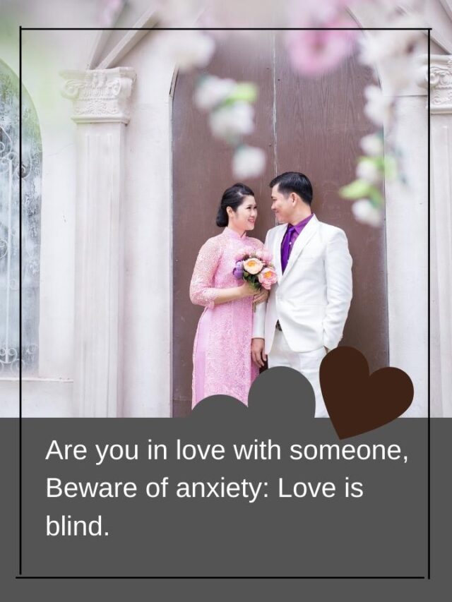Love is blind.